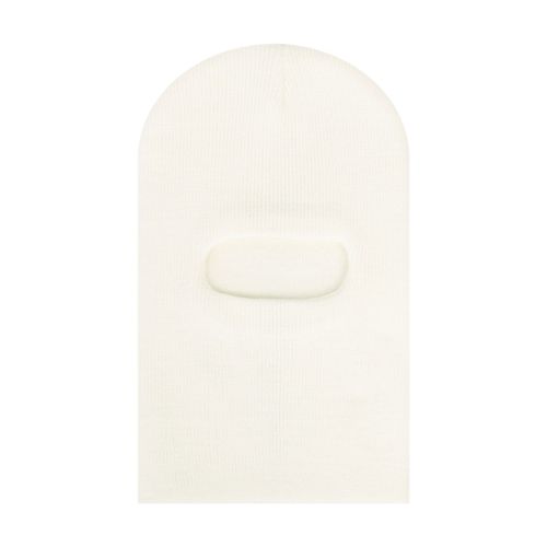 Chapeau D'hiver Pour Enfants Avec Écharpe Intégrée, Bonnet Tricoté, Protection Des Oreilles, Couleur Unie, Coupe-Vent, Couvre-Chef Chaud Pour Enfants De 1 À 8 Ans-Blanc