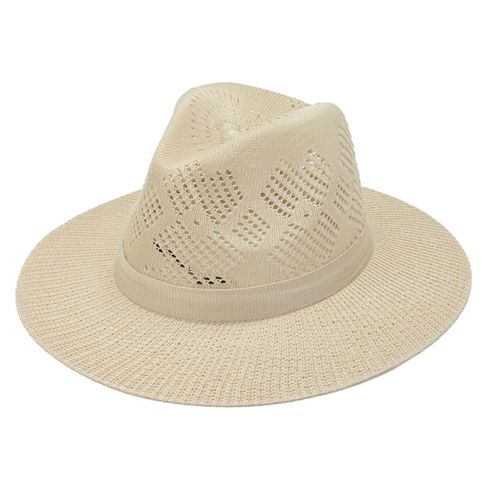 Chapeau De Pêcheur Respirant, Protection Solaire Ajouré Pour Hommes, Chapeau De Pêcheur À Large Bord, Chapeau D'escalade-Beige