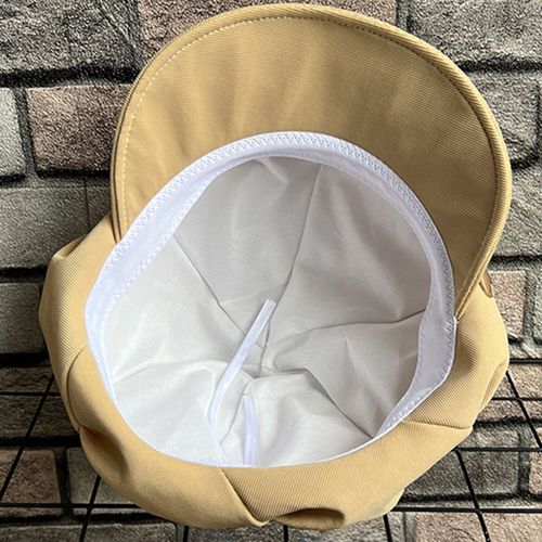 Béret Octogonal Élégant Pour Femmes, Chapeau De Couleur Unie, Bord Court, Confortable Et Polyvalent, Pour L'automne/Hiver-Kaki