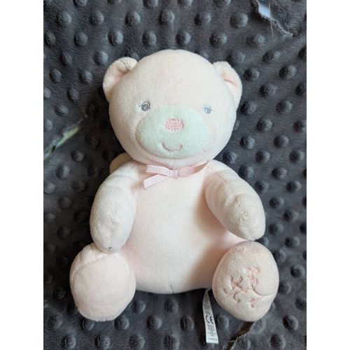 Doudou Ours Rose Musical Kaloo (18 cm) avec Billes