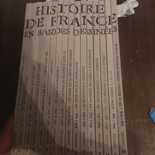 Histoire De France En Bandes Dessinées Collection Chachette Complète Et Intégrale De 16 Bd