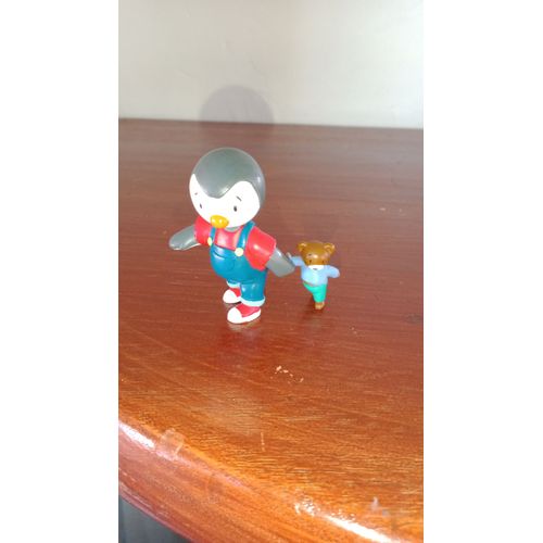 Figurine T'choupi PAPO avec doudou pvc 6 cm