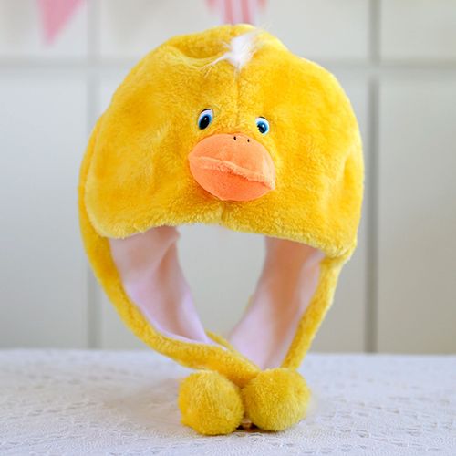 Chapeau Animal En Peluche Avec Cache-Oreilles Pour Enfants, Casquette De Cosplay Lapin/Grenouille/Canard De Dessin Animé, Couvre-Chef Chaud D'hiver Pour Halloween Et Noël-L