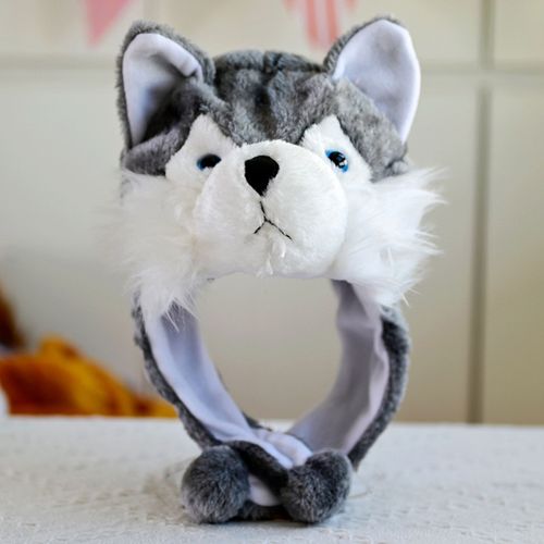 Chapeau Animal En Peluche Avec Cache-Oreilles Pour Enfants, Casquette De Cosplay Lapin/Grenouille/Canard De Dessin Animé, Couvre-Chef Chaud D'hiver Pour Halloween Et Noël-E