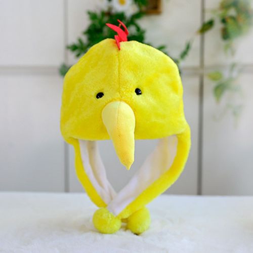 Chapeau Animal En Peluche Avec Cache-Oreilles Pour Enfants, Casquette De Cosplay Lapin/Grenouille/Canard De Dessin Animé, Couvre-Chef Chaud D'hiver Pour Halloween Et Noël-G