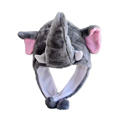 Chapeau Animal En Peluche Avec Cache-Oreilles Pour Enfants, Casquette De Cosplay Lapin/Grenouille/Canard De Dessin Animé, Couvre-Chef Chaud D'hiver Pour Halloween Et Noël-H