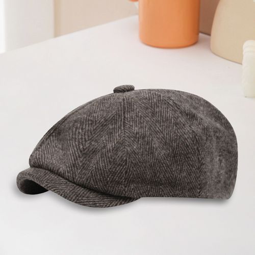 Chapeau De Gavroche Pour Hommes, Béret Rétro, Casquette Octogonale, Style Anglais, Casquette De Rue, Couvre-Chef Pour Temps Chaud Et Froid, Chapeau De Peintre Pour Randonnée, Voyage, Shopping, Printemps Automne-Café