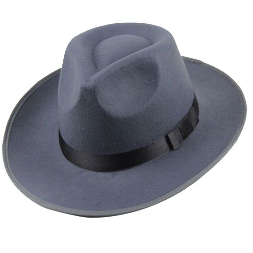 Chapeau Unisexe, Mode Sûre, Chapeau Panama Universel À Large Bord Pour L'été-Gris