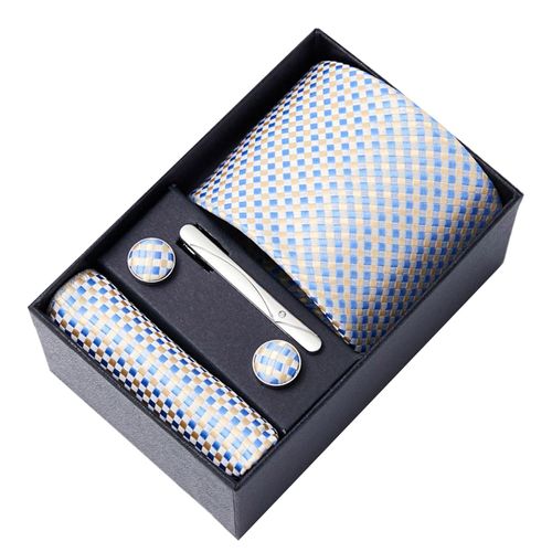 6 Pièces/Ensemble De Boutons De Manchette Carrés De Poche Pour Cravate, Coffret Cadeau, Charme Masculin, Tissu En Fausse Soie, Couleurs Vives, Cravate D'affaires, Accessoires Pour Hommes, Coffret Cadeau-2