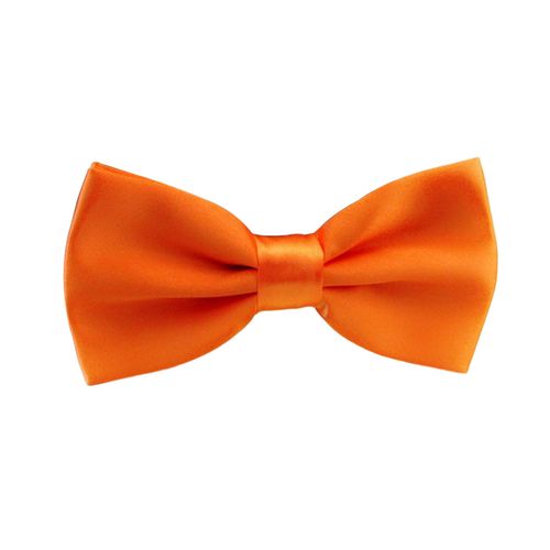 N?ud Papillon Pour Hommes, Design Détachable, Ajustement Réglable, Couleur Unie, Formel, Costume D'affaires, Manteau, Accessoire-Orange