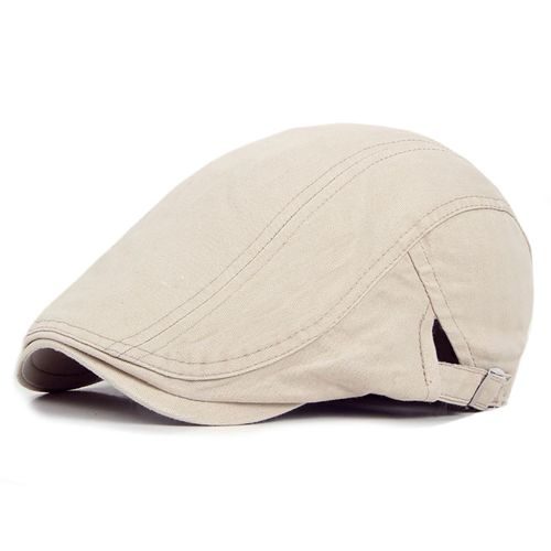 Béret Réglable Pour Garder Au Chaud, Béret Léger De Style Britannique Pour Hommes, Pour Voyage-Beige
