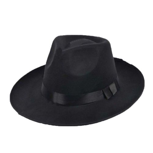 Chapeau Unisexe, Mode Sûre, Chapeau Panama Universel À Large Bord Pour L'été-Noir