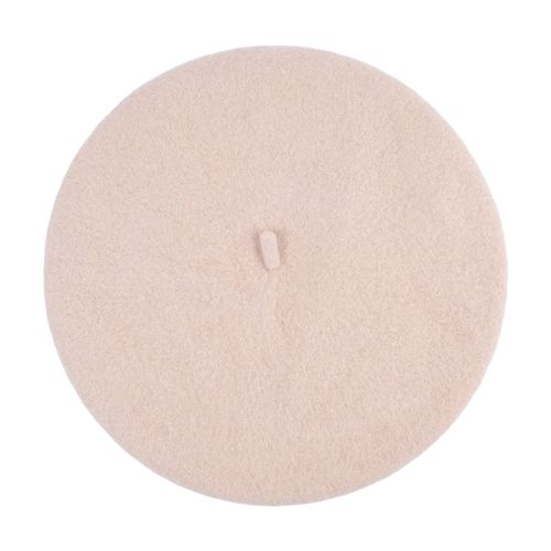 Béret En Laine Pour Femmes Et Filles, Chapeau De Style Français, Couleur Unie, Chaud, Rétro, Artiste, Accessoires De Costume, Automne Et Hiver-Beige