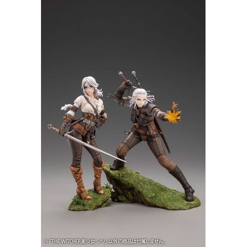 Witcher Set Geralt Of Riv & Ciri Bishoujo 1/7 23 Cm Kotobukiya