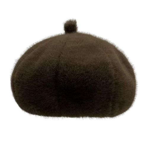 Béret D'hiver Pour Femmes, Style Français, Couleur Pure, Garde Au Chaud, Usage Quotidien, Photographie, Casquette Octogonale, Fêtes, Voyage, Noël, Anniversaire, Nouvel An-Café