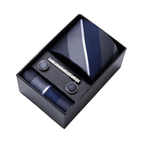 Ensemble De Costume À Cravate En Soie, Couleur Vive, Avec Pince À Col, Poche, Boutons De Manchette Carrés, Vêtements De Mariage D'affaires, Accessoires Formels, 5 Pièces/Ensemble-H