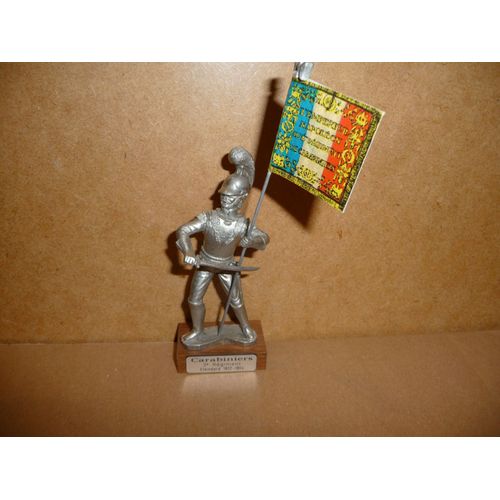 Figurine Carabiniers. 2e Régiment. Etendard 1812- 1814. Les Etains Du Prince