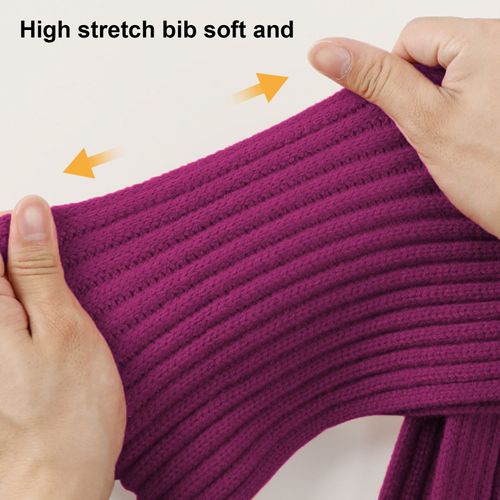 3 Pièces/Ensemble Enfants Chapeau D'hiver Écharpe Gants Ensemble Épais Tricoté Oreille Protection Cap Gants Extensible Coupe-Vent Hiver Cyclisme En Plein Air Dôme Bonnet Cou Wrap Ensemble-Violet