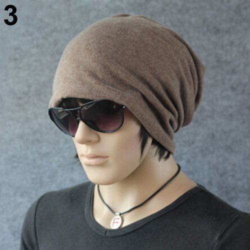 Femmes Hommes Mode Hiver Chaud Crochet Tricot Écharpe Hip-Hop Casquette Bonnet Chapeau-Café Léger