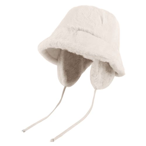 Automne Hiver Femmes Chapeau De Pêcheur Épaissi En Peluche Couleur Unie Cache-Oreilles Coupe-Vent Chaud Doux Protection Des Oreilles Sans Bords Confortable Élastique Antidérapant Cyclisme Ski Bassin Casquette-Beige M