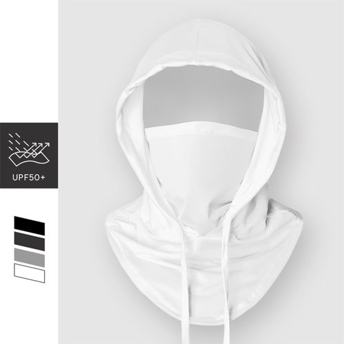 Cagoule Rafraîchissante D'été, Protection Anti-Uv Contre La Lumière Du Soleil, Grande Respirabilité, Couvre-Tête Élastique Complet Pour Hommes Et Femmes, Cyclisme, Moto, Pêche-Blanc