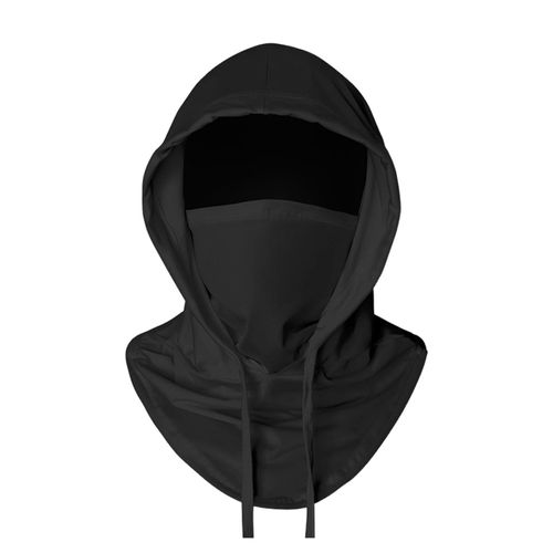 Cagoule Rafraîchissante D'été, Protection Anti-Uv Contre La Lumière Du Soleil, Grande Respirabilité, Couvre-Tête Élastique Complet Pour Hommes Et Femmes, Cyclisme, Moto, Pêche-Noir