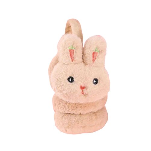 Cache-Oreilles En Forme De Lapin Pour Filles, Mignon, Couleur Unie, Chaud, Pour L'extérieur, Couvre-Oreilles Doux, En Fourrure, Hiver-Kaki