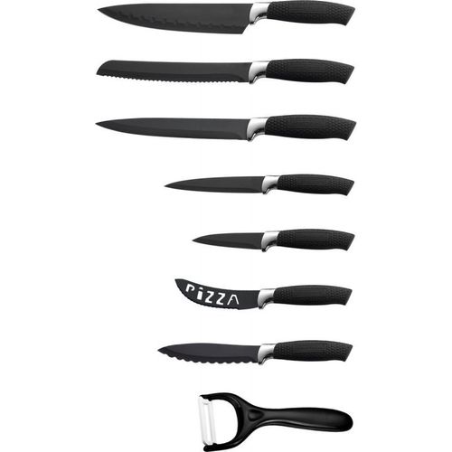 Set De Couteaux 8 Pièces Avec Revêtement Céramique Royalty Line Rlblk7w