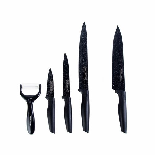 Set De Couteaux 5 Pièces Noir Royalty Line Rlmb4