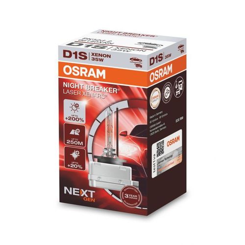 1 Ampoule Xénon Auto Osram Xenarc® Night Breaker® Laser D1s 66140xn2