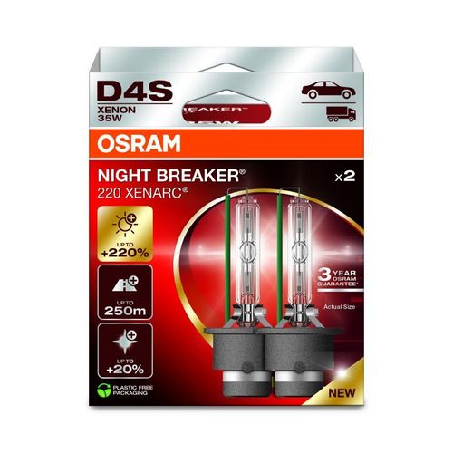 2 Ampoules Phare Auto Xenarc Night Breaker - Osram - D4s - Xénon 35w 66440xn2-2hb