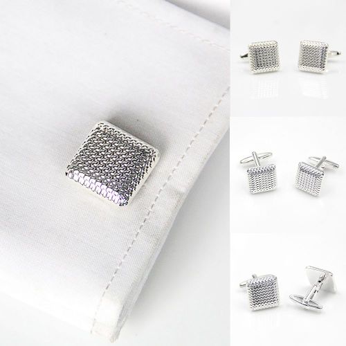 Boutons De Manchette De Forme Carrée Pour Hommes, Boutons De Manchette De Chemise, Décor De Fête De Mariage Pour Marié