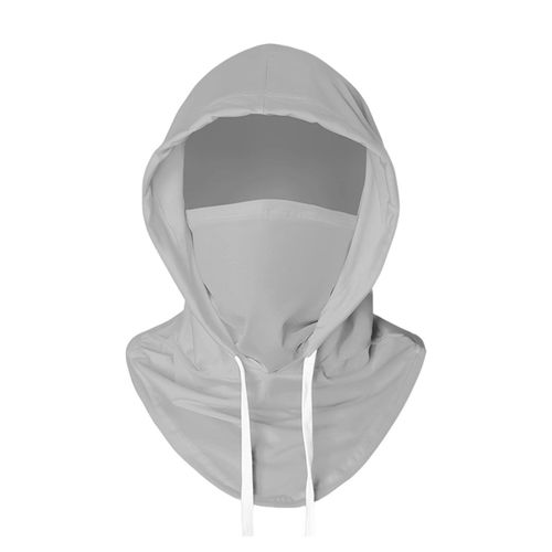 Cagoule Rafraîchissante D'été, Protection Anti-Uv Contre La Lumière Du Soleil, Grande Respirabilité, Couvre-Tête Élastique Complet Pour Hommes Et Femmes, Cyclisme, Moto, Pêche-Gris Clair