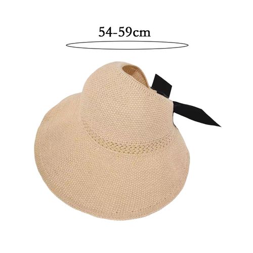 Chapeau De Soleil D'été Pour Femmes, Chapeau À Large Bord, Pliable, Pour Voyage, Plage, Voyage En Plein Air, Protection Solaire-Beige