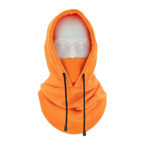 Cagoule D'hiver Pour Femme, Chapeau Épais Et Chaud En Polaire Coupe-Vent, Protection Faciale Réglable, Protection Complète, Voyage En Plein Air, Casquette De Ski Par Temps Froid-Orange