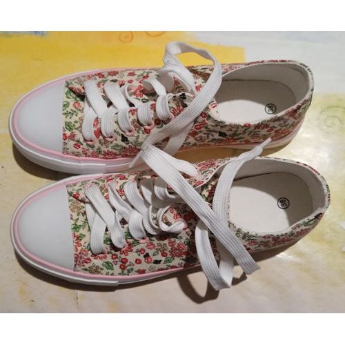Basket Femme - A Fleurs - Taille 38