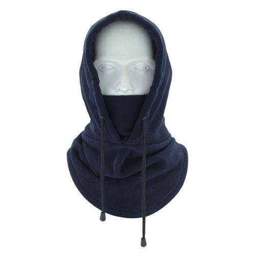 Cagoule D'hiver Pour Femme, Chapeau Épais Et Chaud En Polaire Coupe-Vent, Protection Faciale Réglable, Protection Complète, Voyage En Plein Air, Casquette De Ski Par Temps Froid-Bleu Marine