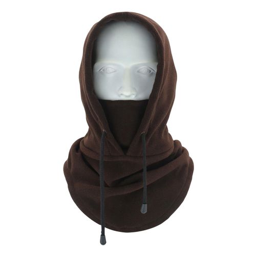 Cagoule D'hiver Pour Femme, Chapeau Épais Et Chaud En Polaire Coupe-Vent, Protection Faciale Réglable, Protection Complète, Voyage En Plein Air, Casquette De Ski Par Temps Froid-Café