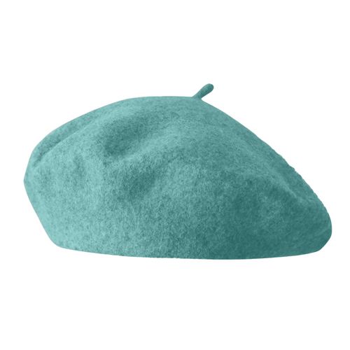 Béret Vintage Pour Femmes, Chapeau De Peintre De Couleur Unie, Mélange De Laine, Casquette D'artiste De Style Français, Couvre-Chef Léger Pour Fête En Plein Air-Lac Bleu