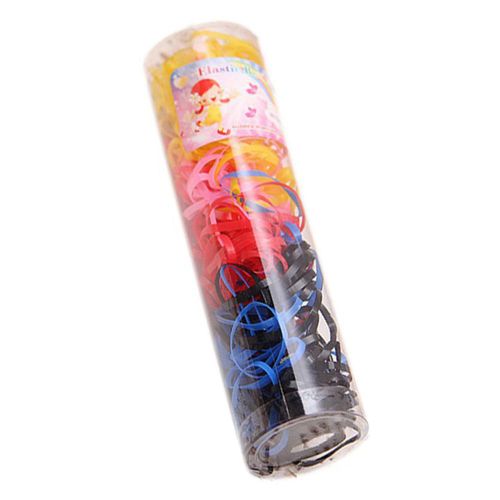 220 Pièces Enfants Filles Multicolore Bandeaux Jetables Élastique En Caoutchouc Élastique Pour Queue De Cheval-4#