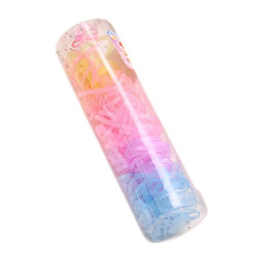 220 Pièces Enfants Filles Multicolore Bandeaux Jetables Élastique En Caoutchouc Élastique Pour Queue De Cheval-2#