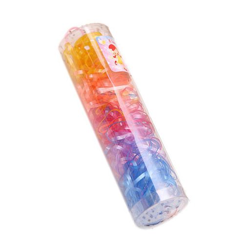 220 Pièces Enfants Filles Multicolore Bandeaux Jetables Élastique En Caoutchouc Élastique Pour Queue De Cheval-3#