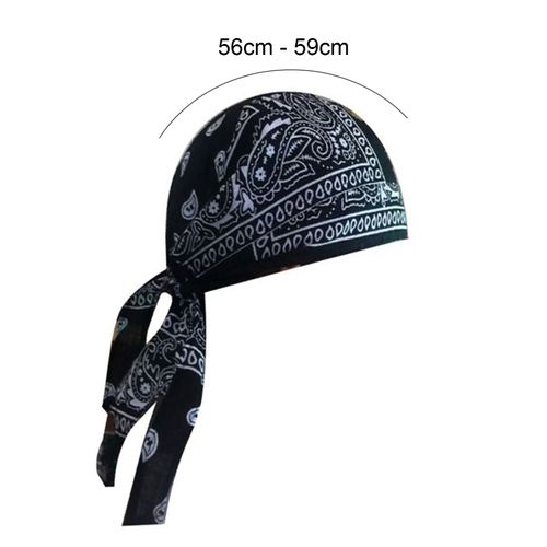Chapeau De Motard Imprimé Paisley Pour Hommes Adultes, Foulard Bandana, Casquette Tête De Mort