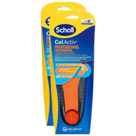 Scholl Lot De 2 Semelles Gelactiv Hommes Professionnels L Taille 40 - 46,5 
