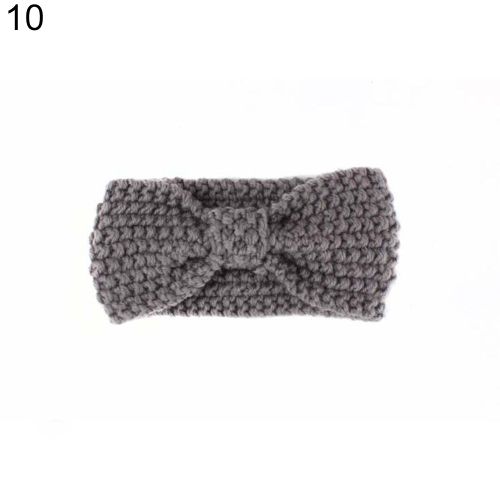 Joli Bandeau Tricoté Avec N?ud Papillon Pour Petites Filles, Couvre-Chef, Accessoire Photo-10#