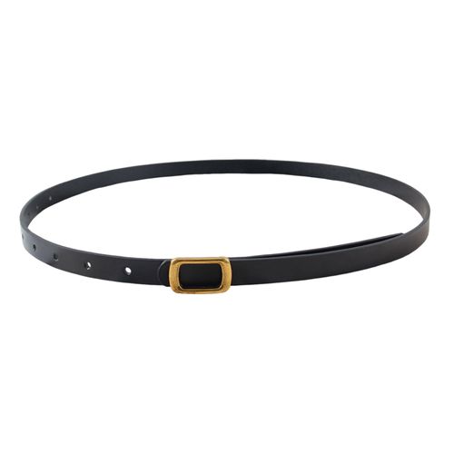 Ceinture En Simili Cuir Pour Femmes, Longueur Réglable, Style Rétro, Ceinture Décorative En Jean, Tenue Décontractée Pour Fêtes Au Bureau-Noir