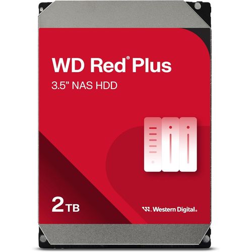 ytseazn-Wd Red Plus 2 To Nas Disque Dur Interne 3,5""- 5400 Rpm Classe,Sata 6 Gb/S,Cmr,Cache De 64Mo