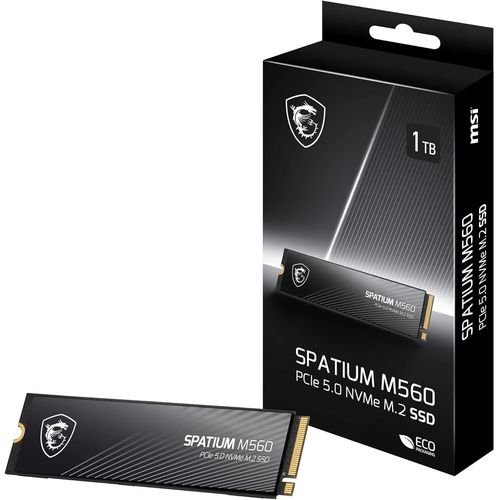 ytseazn-SpatiumM560 Ssd 1Tb- Disque Ssd Interne 1 To Pcie 5.0 NvmeM.2,Lecture 10200Mb/S,Écriture 8400Mb/S,3D Nand,Sécurité Des Données Intégrée,Center- Garantie 5 Ans(600 Tbw)