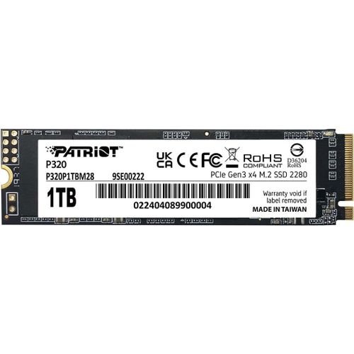 ytseazn-Patriot P320 1Tb Ssd Interne- Nvme Pcie Gen 3X4-M.2 2280- Disque Ssd- P320P1Tbm28