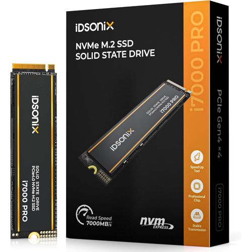 ytseazn-M.2 Ssd 2 To,Pcie Gen4X4,M.2 2280 Nvme Ssd Avec Flash Nand 3D,Dissipateur Thermique,Jusqu'À 7000Mo/S,Disque Ssd De Jeu Interne Pour Ps5,Pc,Ordinateur Portable Et Ordinateur De Bureau